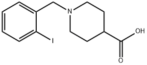 1-(2-IODO-BENZYL)-PIPERIDINE-4-CARBOXYLIC ACID Struktur