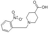 1-(2-NITRO-BENZYL)-PIPERIDINE-4-CARBOXYLIC ACID 化学構造式