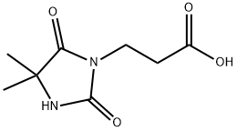 3-(4,4-DIMETHYL-2,5-DIOXOIMIDAZOLIDIN-1-YL)PROPANOIC ACID HYDRATE Struktur