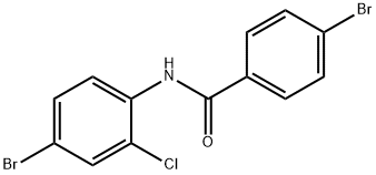 4-溴-N-(4-溴-2-氯苯基)苯甲酰胺, 902090-26-0, 结构式