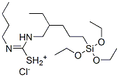 1,3-dibutyl-2-[3-(triethoxysilyl)propyl]isothiouronium chloride Structure