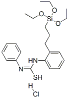 1,3-diphenyl-2-[3-(triethoxysilyl)propyl]isothiourea, monohydrochloride Structure