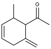 Ethanone, 1-(2-methyl-6-methylene-3-cyclohexen-1-yl)- (9CI) Structure