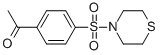 1-[4-(Thiomorpholine-4-sulfonyl)-phenyl]-ethanone 化学構造式