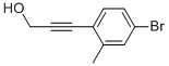 3-(4-Bromo-2-methyl-phenyl)-prop-2-
yn-1-ol 结构式