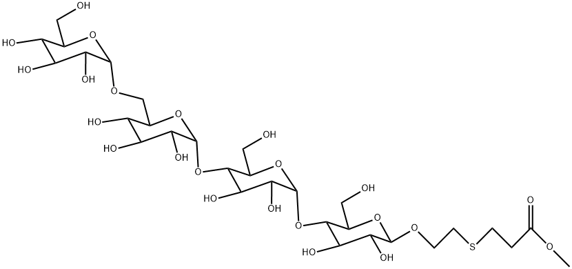 ALPHA-D-GLC-[1->6]-ALPHA-D-GLC-[1->4]-ALPHA-D-GLC-[1->4]-BETA-D-GLC-1->O-CETE|甲酯基乙基硫乙基 4-O-[4-O-(6-O-Α-D-吡喃葡萄糖基)-Α-D-吡喃葡萄糖基]-Α-D-吡喃葡萄糖基]-Β-D-吡喃葡糖苷