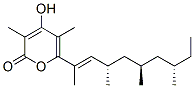 4-Hydroxy-3,5-dimethyl-6-[(1E,3S,5R,7S)-1,3,5,7-tetramethyl-1-nonenyl]-2H-pyran-2-one Structure