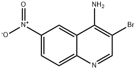 3-溴-6-硝基-4-氨基-喹啉,90224-83-2,结构式