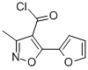 4-Isoxazolecarbonyl chloride, 5-(2-furyl)-3-methyl- (7CI) 化学構造式