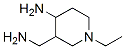 Piperidine,  4-amino-3-(aminomethyl)-1-ethyl-  (7CI) 结构式