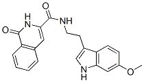 3-Isoquinolinecarboxamide,  1,2-dihydro-N-[2-(6-methoxy-1H-indol-3-yl)ethyl]-1-oxo- 结构式