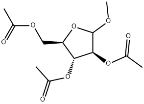 甲基 D-阿拉伯呋喃糖苷三乙酸酯,90244-44-3,结构式