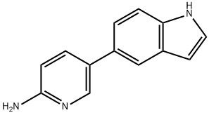 5-(1H-indol-5-yl)-pyridin-2-ylamine Struktur
