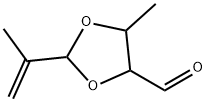 1,3-Dioxolane-4-carboxaldehyde,  5-methyl-2-(1-methylethenyl)-,90278-54-9,结构式