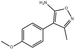 4-(4-METHOXY-PHENYL)-3-METHYL-ISOXAZOL-5-YLAMINE Struktur