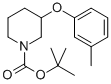 3-M-TOLYLOXY-PIPERIDINE-1-CARBOXYLIC ACID TERT-BUTYL ESTER Struktur
