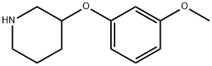 3-(3-メトキシフェノキシ)ピペリジン 化学構造式