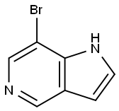 7-ブロモ-1H-ピロロ[3,2-C]ピリジン 化学構造式