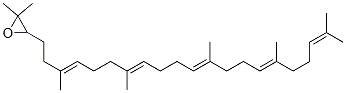 2,2-dimethyl-3-(3,7,12,16,20-pentamethylhenicosa-3,7,11,15,19-pentaenyl)oxirane Struktur