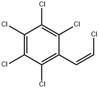 (Z)-Β,2,3,4,5,6-六氯苯乙烯, 90301-93-2, 结构式