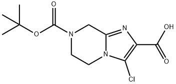 7-(TERT-BUTOXYCARBONYL)-3-CHLORO-5,6,7,8-TETRAHYDROIMIDAZO[1,2-A]PYRAZINE-2-CARBOXYLIC ACID