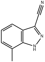 3-氰基-7-甲基-1H-吲唑, 90322-84-2, 结构式