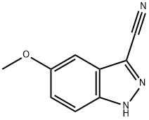 3-氰基-5-甲氧基-1H-吲唑, 90322-88-6, 结构式