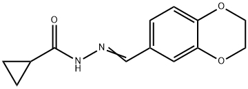 Cyclopropanecarboxylic  acid,  2-[(2,3-dihydro-1,4-benzodioxin-6-yl)methylene]hydrazide|