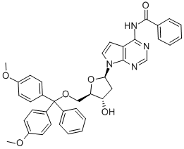 N4-BENZOYL-5'-O-(DIMETHOXYTRITYL)-7-DEAZA-2'-DEOXYADENOSINE Structure