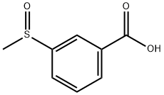3-Methylsulfinylbenzoic acid 化学構造式