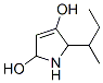1H-Pyrrole-2,4-diol,  2,5-dihydro-5-(1-methylpropyl)- Struktur