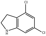 4,6-DICHLORO-2,3-DIHYDRO-1H-INDOLE HYDROCHLORIDE Structure