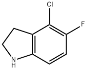 4-氯-5-氟吲哚啉, 903551-32-6, 结构式