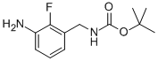 TERT-BUTYL 3-AMINO-2-FLUOROBENZYLCARBAMATE 化学構造式