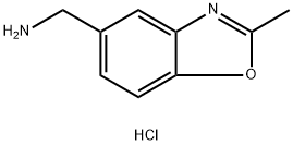 2-甲基-5-氨甲基-苯并噁唑盐酸盐 结构式