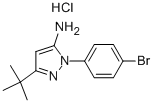 2-(4-BROMO-PHENYL)-5-TERT-BUTYL-2H-PYRAZOL-3-YLAMINE HYDROCHLORIDE Struktur