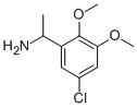 1-(5-クロロ-2,3-ジメトキシフェニル)エチルアミン 化学構造式