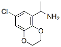 1,4-Benzodioxin-5-methanamine,  7-chloro-2,3-dihydro--alpha--methyl- Structure