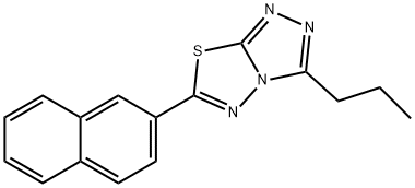 6-(2-naphthyl)-3-propyl[1,2,4]triazolo[3,4-b][1,3,4]thiadiazole Structure
