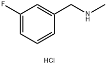 N-甲基-1-(3-氟苯基)甲胺盐酸盐,90389-40-5,结构式