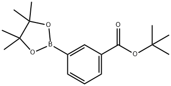 3-(4,4,5,5-テトラメチル-1,3,2-ジオキサボロラン-2-イル)安息香酸TERT-ブチル 化学構造式