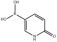 6-ヒドロキシピリジン-3-イルボロン酸 化学構造式