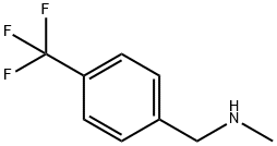 N-メチル-N-[4-(トリフルオロメチル)ベンジル]アミン 化学構造式