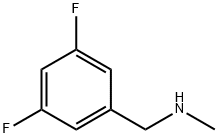 N-(3,5-ジフルオロベンジル)-N-メチルアミン 化学構造式