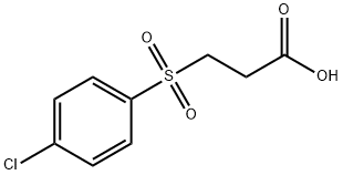 3-(4-クロロベンゼンスルホニル)プロパン酸 化学構造式