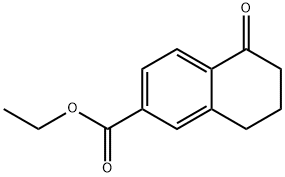 5-氧代-5,6,7,8-四氢萘-2-甲酸乙酯 结构式