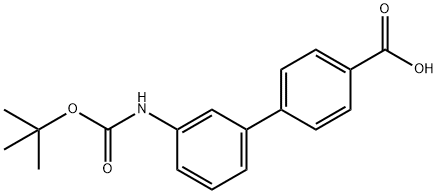 3-[(叔丁氧基羰基)氨基]-1,1-联苯-4-羧酸, 904086-02-8, 结构式