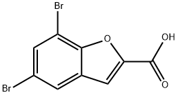 5,7-DIBROMO-BENZOFURAN-2-CARBOXYLIC ACID Struktur