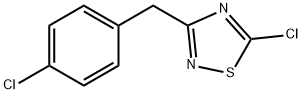 5-Chloro-3-[(4-chlorophenyl)methyl]-1,2,4-thiadiazole, 90418-16-9, 结构式