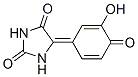 Hydantoin, 5-(3-hydroxy-4-oxo-2,5-cyclohexadien-1-ylidene)- (7CI),90418-78-3,结构式